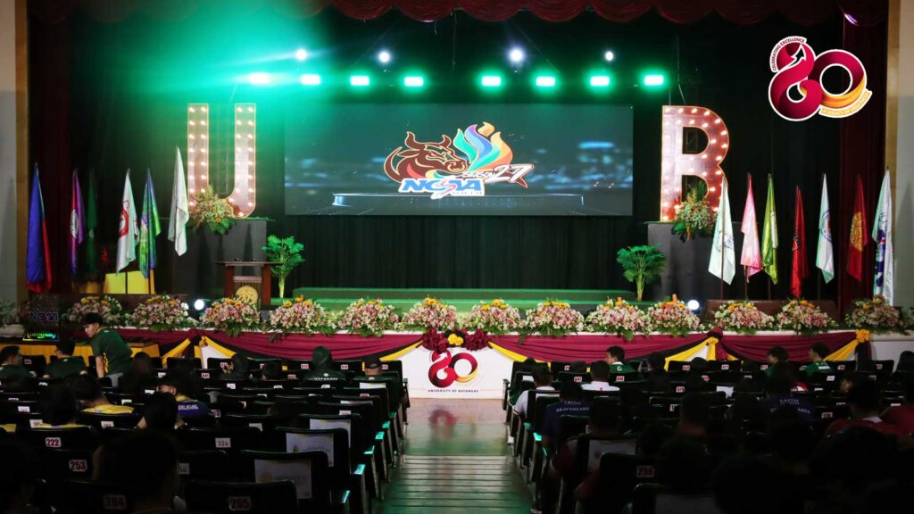 Stage design during the NCAA South Season 27 Closing Ceremony